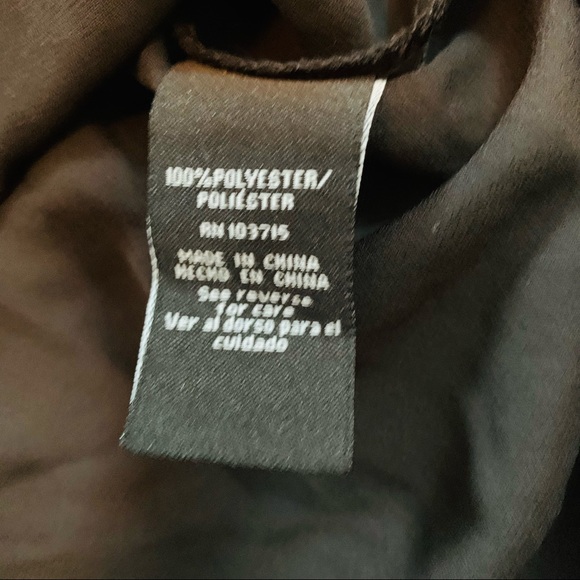 Zac & Rachel Black Button Down Silky Blouse - Picture 9 of 9